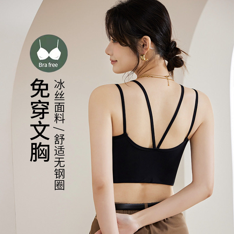 带加厚胸垫小胸显大聚拢分体泳衣女沙滩比基尼吊带冲浪浮潜水母衣