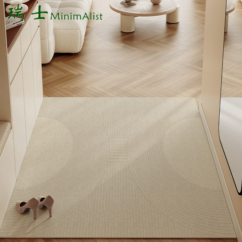 瑞士现代侘寂风地垫入户门垫皮革防滑可擦免洗地垫可自由裁剪脚垫,居家布艺,入户地垫,淘宝优惠券,粉丝福利购,淘宝优惠卷