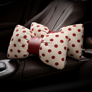 波尔卡舞曲汽车头枕高级车载护颈枕女神专属车用枕头车内装饰用品