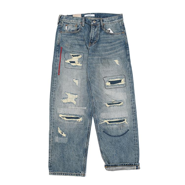 赤耳水洗牛仔裤FDMTD阔腿
