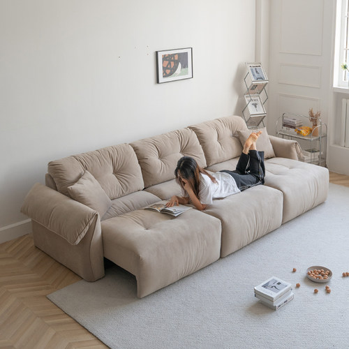 客厅伸缩靠背电动沙发