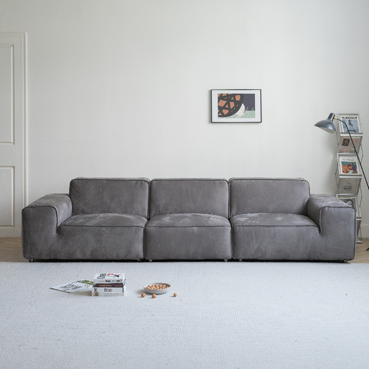 YUMU屿木磨砂布大黑牛沙发