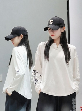 591秋冬新款薄绒刺绣卫衣磨毛大T广场曳步舞休闲运动宽松长袖上衣