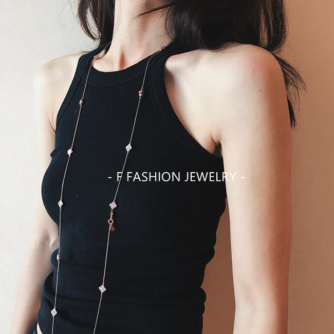 FFJ Manhattan veteran HB PETAL new pattern Diamond Clover Super longin the Accessories/Fashion Jewelry, Necklace  category - from Buy2taobao.com to provide professional Taobao agent buy service