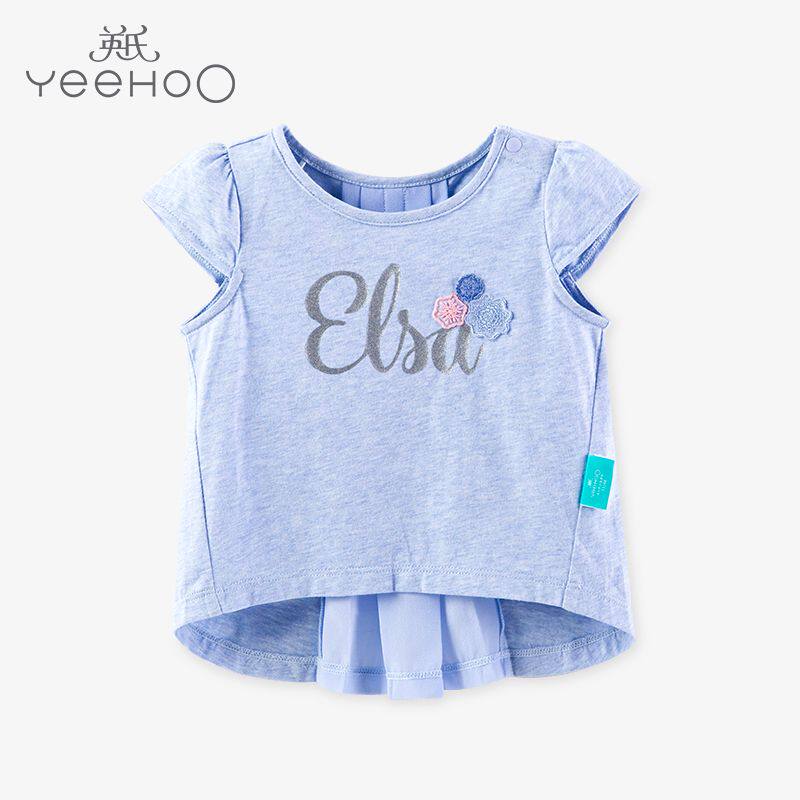 Britain's girl Short sleeved T-shirt Female baby summer Chiffon Mosaic jacket Disney Series 185A0017in the Children/Baby/Family fitted , T-shirt  category - from Buy2taobao.com to provide professional Taobao agent buy service