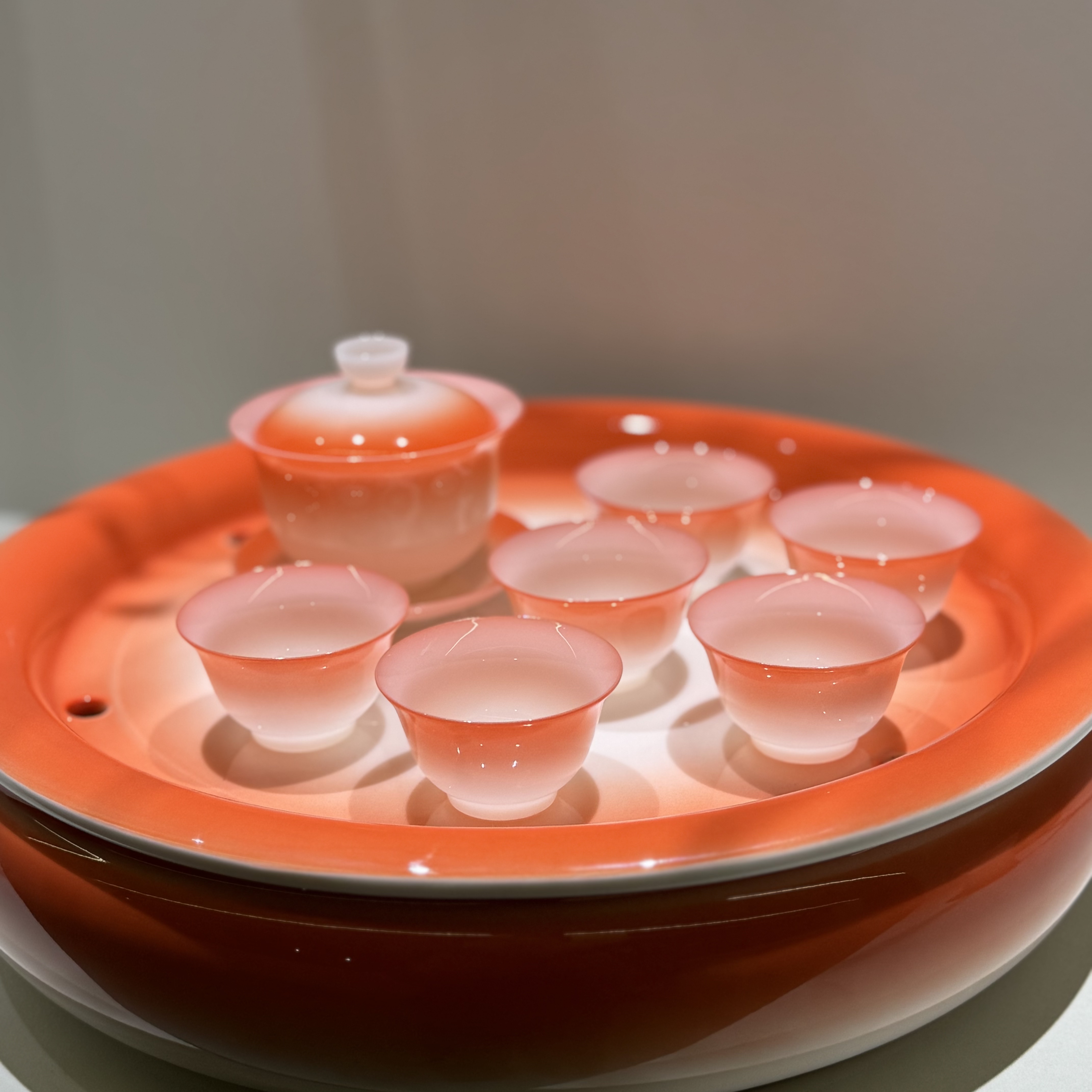 璞玉冰种盖碗茶杯功夫茶具套装