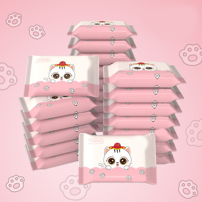 可爱抽一次性无纺布湿巾