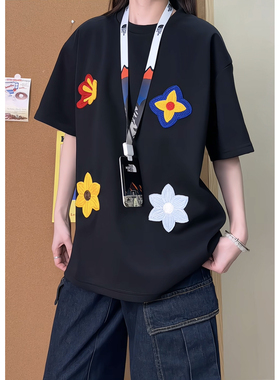 情侣夏季绣标短袖男T恤 DT2602/P20