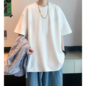 单件包装 220克纯棉情侣短袖T恤白色 DT2200/特批11，男装T恤，电商C413