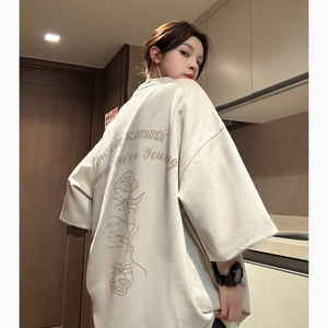 女模 夏季麂皮绒短袖T恤 T334/P25图片