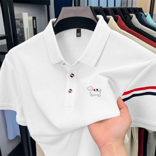 夏季短袖翻领POLO衫男
