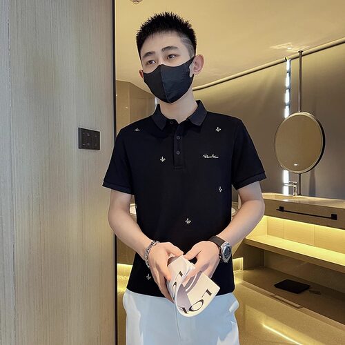 polo衫男短袖夏季刺绣休闲