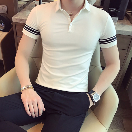 潮牌夏季高端t恤polo衫