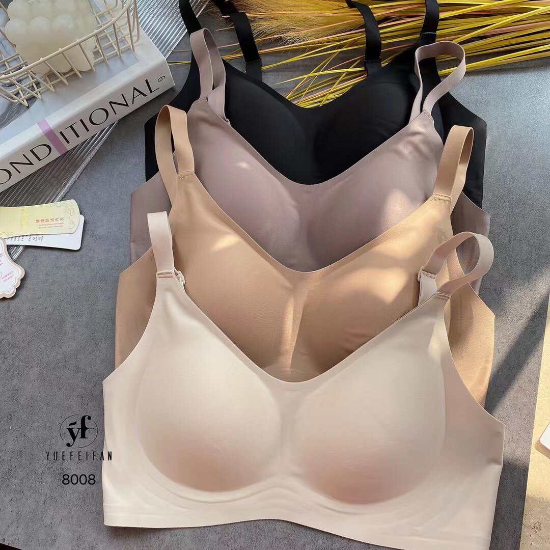 玥非凡8008中厚夏季内衣女果冻软支撑聚拢无痕软支撑显廋无感透气