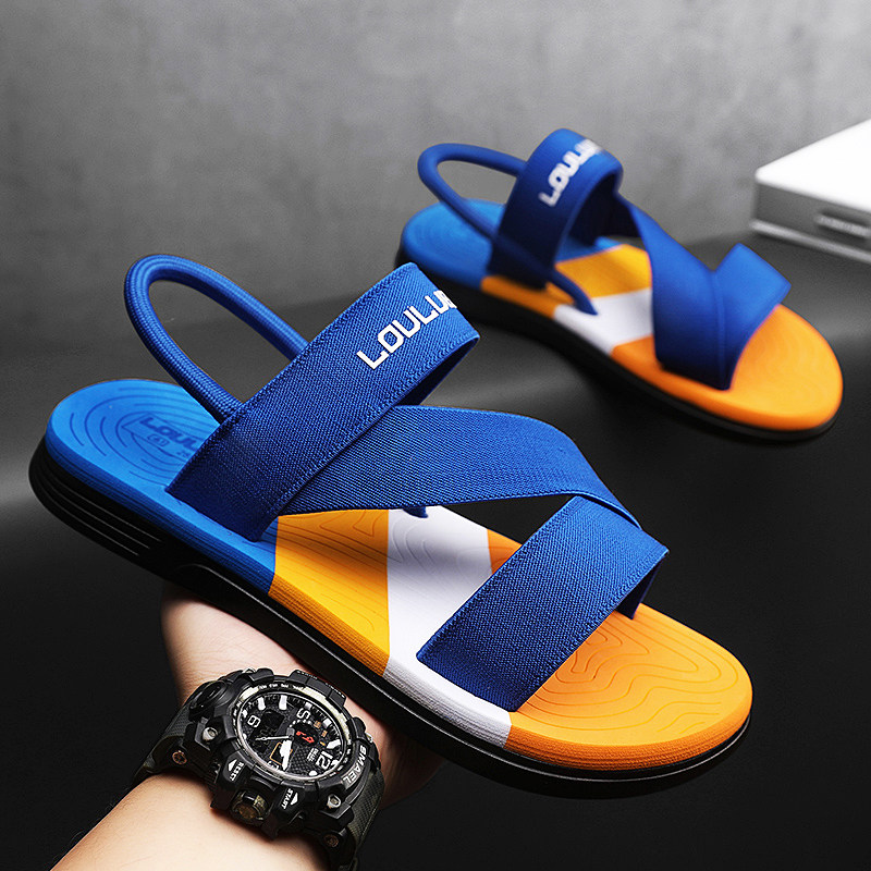 BEACH SANDALS FOR MEN WEAR NON-SLIP AND ANTI-ODOR OUTSIDE IN SUMMER TEENAGERS DRIVE TO WORK SPORTS SOFT SOLES VIET NAM SANDALS