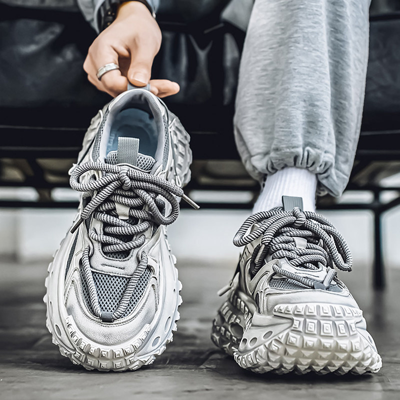 高级感男鞋冬季青少年运动休闲增高防滑耐磨软底脏脏老爹ins潮鞋,流行男鞋,老爹鞋,淘宝优惠券,粉丝福利购,淘宝优惠卷