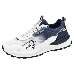 阿甘男鞋夏季透气高级感网面网鞋青少年薄款运动休闲老爹防臭潮鞋