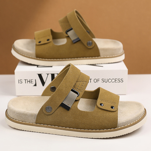 外穿涉水运动防滑耐磨司机开车软底两穿沙滩拖鞋 夏季 男款 越南凉鞋