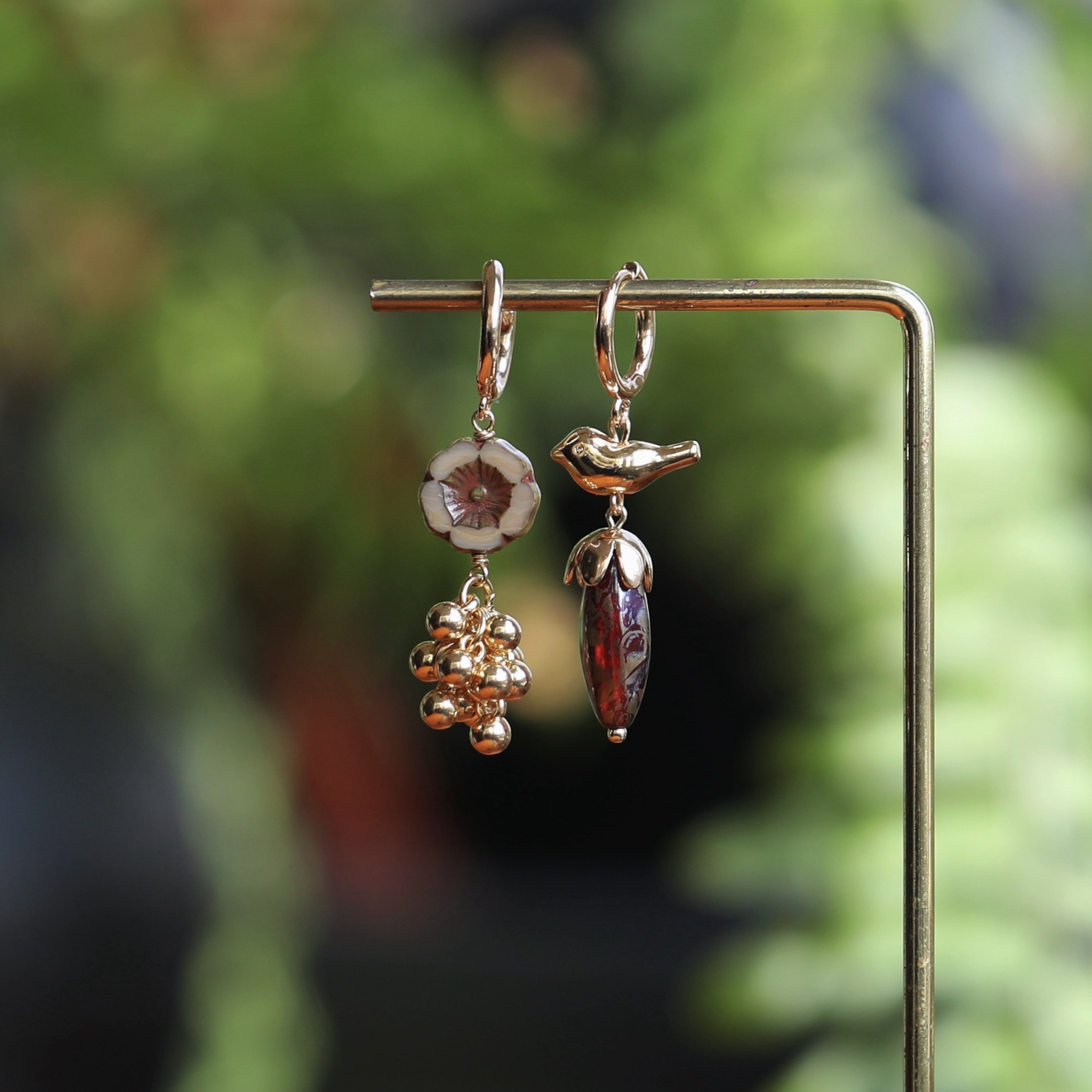 「浆果与雀」法式森系复古耳扣原创小众不撞款小鸟耳环无耳洞耳夹,饰品/流行首饰/时尚饰品新,耳环,淘宝优惠券,粉丝福利购,淘宝优惠卷