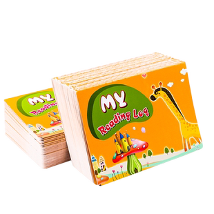 英语阅读存折本记录卡读书儿童积分心愿存折学习英文打卡登记册奖励小学生一年级二三四五年级my reading log