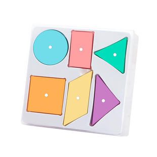 一年级二年级磁力几何图形教具小学数学认识形状平面图形展示片磁吸长方形正方形三角形磁性几何片多边形学具