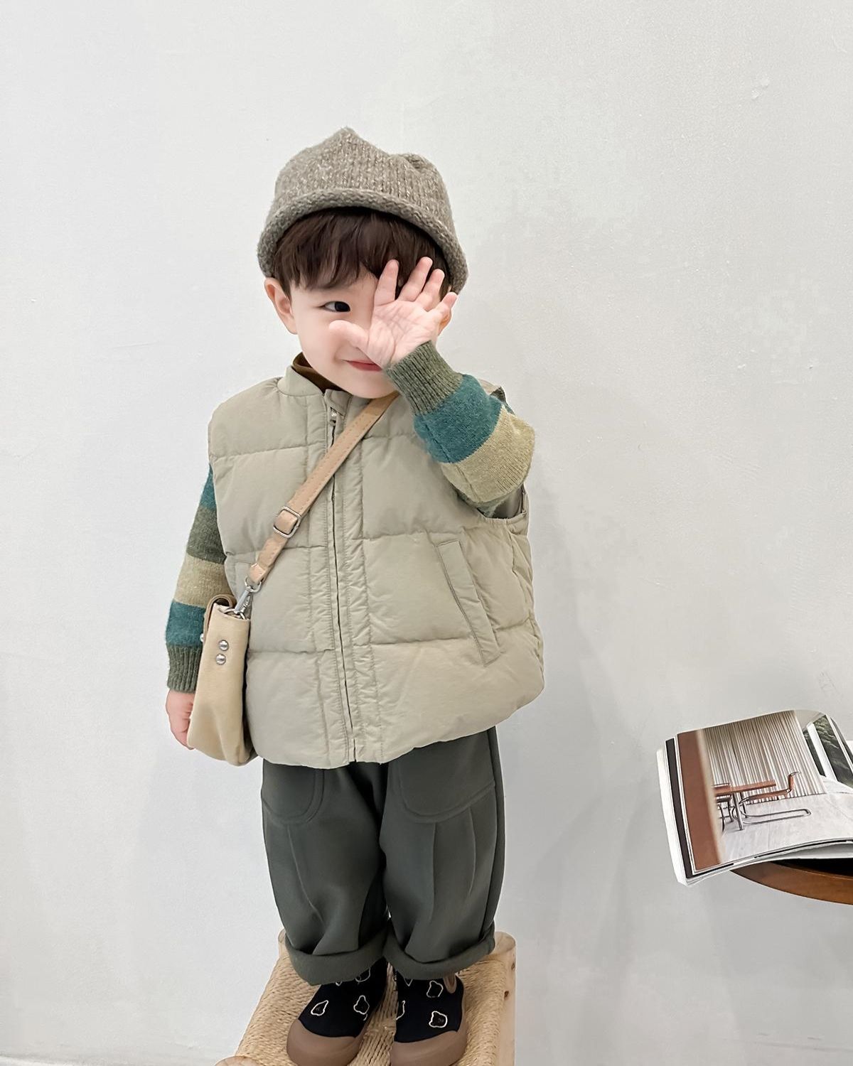 男童羽绒棉马甲2024新款秋冬童装儿童外穿棉服冬装宝宝洋气马夹潮