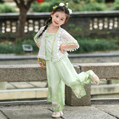 套装 中国风三件套裤 薄款 2025小女孩夏装 裙古风 新中式 女童汉服夏季