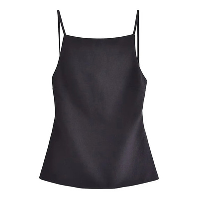 Backless Top Sleeveless Crop Top Straps Summer Woman Party