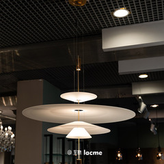 设计师新款北欧餐厅吊灯现代简约火烈鸟客厅主灯高级感飞盘楼梯灯