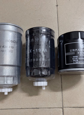 庆铃五十铃皮卡江铃宝典宝威陆风X8机油滤芯柴油格燃油滤清器三格