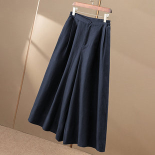2026春夏新款 女胖mm显瘦休闲裤 高腰九分裤 阔腿裙裤 裤 哈伦裤 子大码