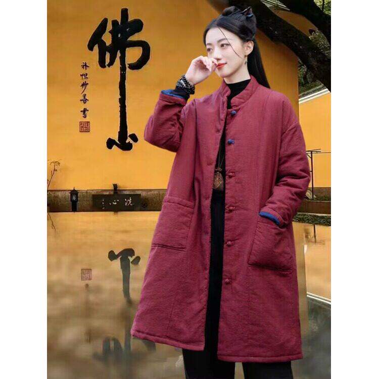 轻奢洋气外套女装胖mm秋冬季棉服2026夹棉加厚百搭中长款棉衣上衣