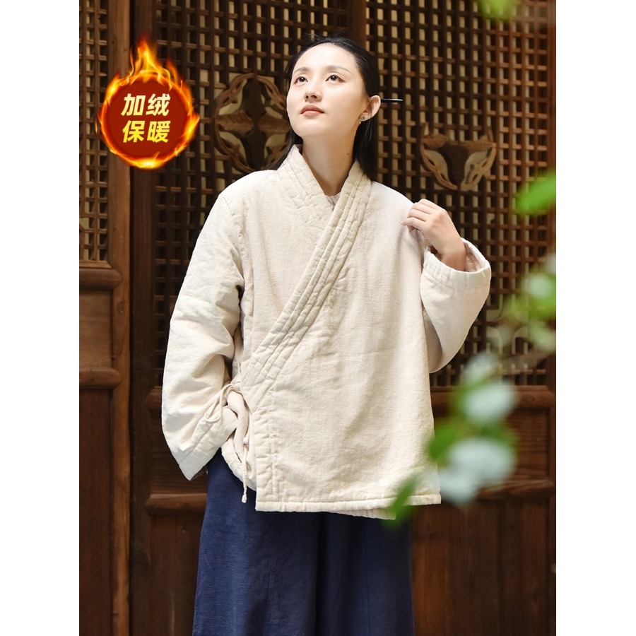 款国风棉衣外套加绒上衣居士服
