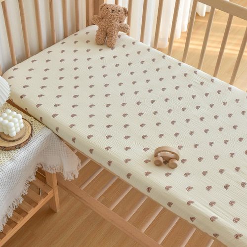 婴儿床笠柔软舒适双层纱布