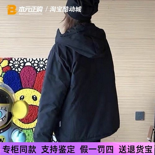 匡威连帽中长款男羽绒服保暖防风