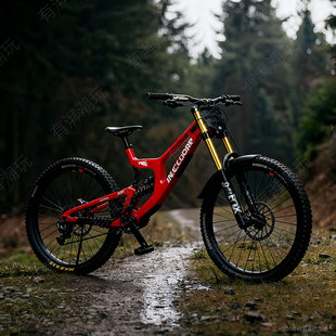 8代 V10 前后双减震速降软尾山地车模型摆件 Cruz 仿真美国Santa