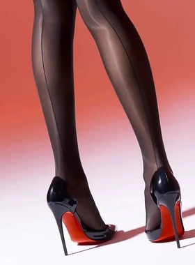 黑色红底高跟鞋床上性感2025新款御姐斩男夜店尖头细跟侧空单鞋女