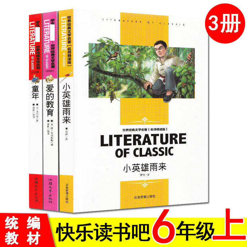 童年+爱的教育+小英雄雨来 名师精读版 汕头大学出版社 快乐读书吧 小学生四五六年级上册推荐阅读必读课外读物故事书正版。高尔基怎么样,好用不?