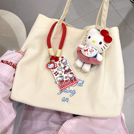 hellokitty卡套饭卡校园门禁公交工牌周边挂脖工作证小交通保护套