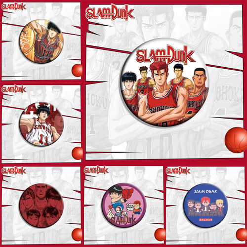 灌篮高手徽章 胸针挂饰樱木花道 流川枫同人动漫周边礼品包包挂件