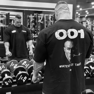 圆领透气短袖 尼克沃克健身训练宽松纯棉半袖 T恤男女运动美式