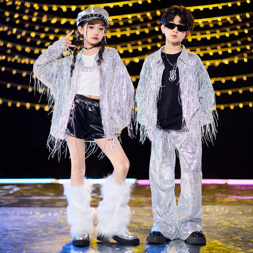 少儿街舞架子鼓表演服女爵士舞潮