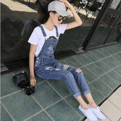 2025春秋新款牛仔洋气减龄背带裤