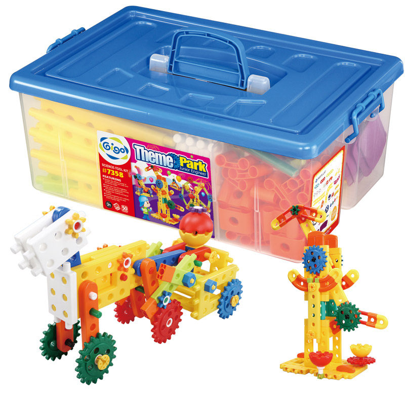 台湾进口智高gigo儿童益智拼插积木玩具7358精彩的探险幼儿园启蒙