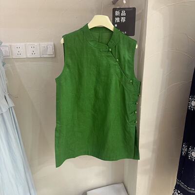 单排扣百搭中长款立领纽扣衬衫