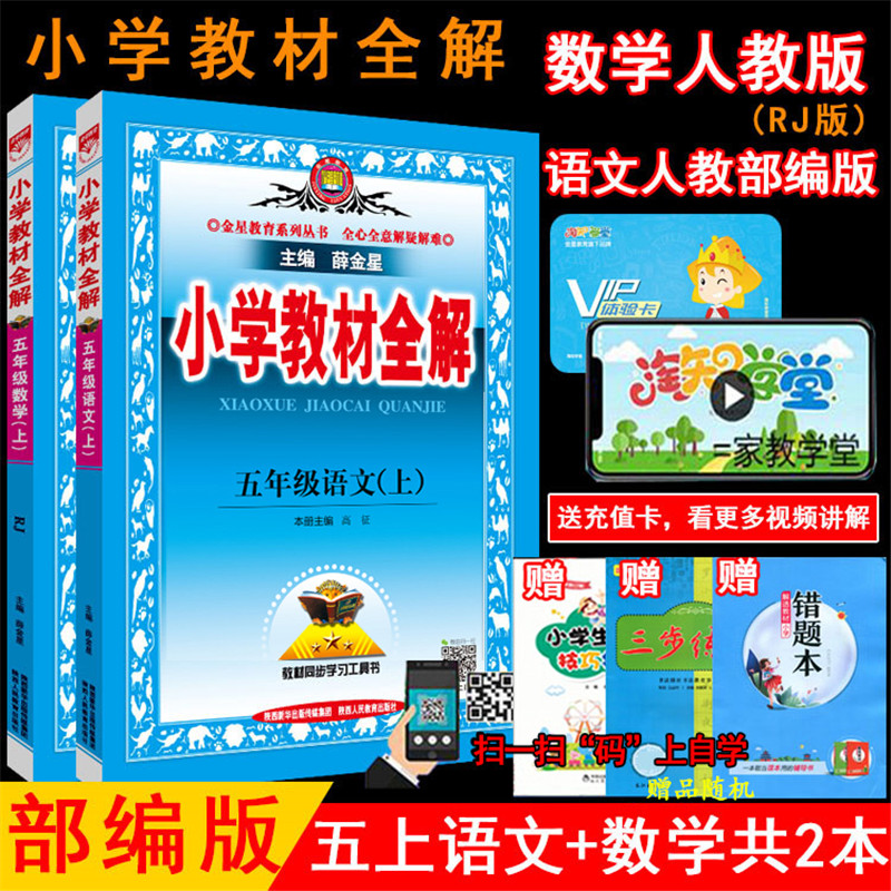 2025小学教材全解语文数学薛金星