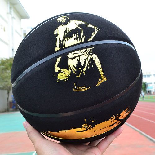 烫金篮球nba牛皮詹姆斯