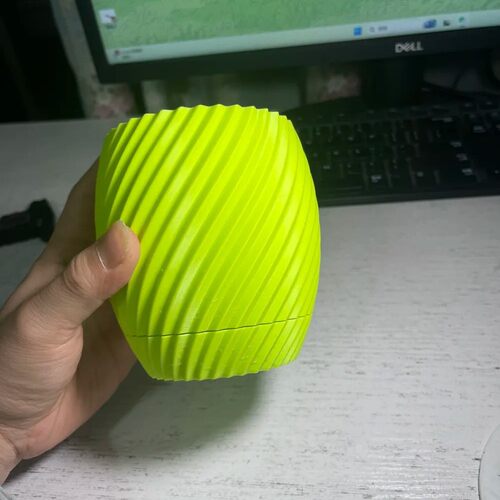 跨境电商现货新款球形塑料花盆色百斜纹拼接自吸水花盆神器417