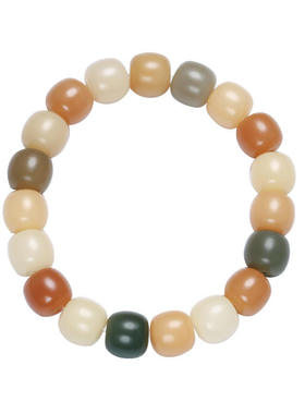 天然风化菩提手串 糖果色多宝珠手捻古风文玩佛珠念珠