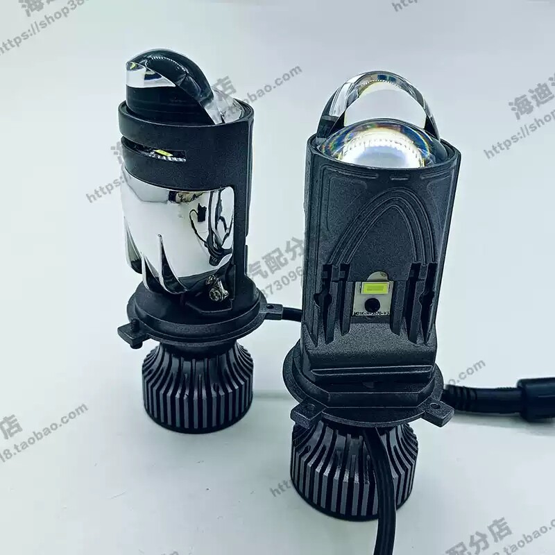 75W汽车led大灯H4迷你双光透镜远